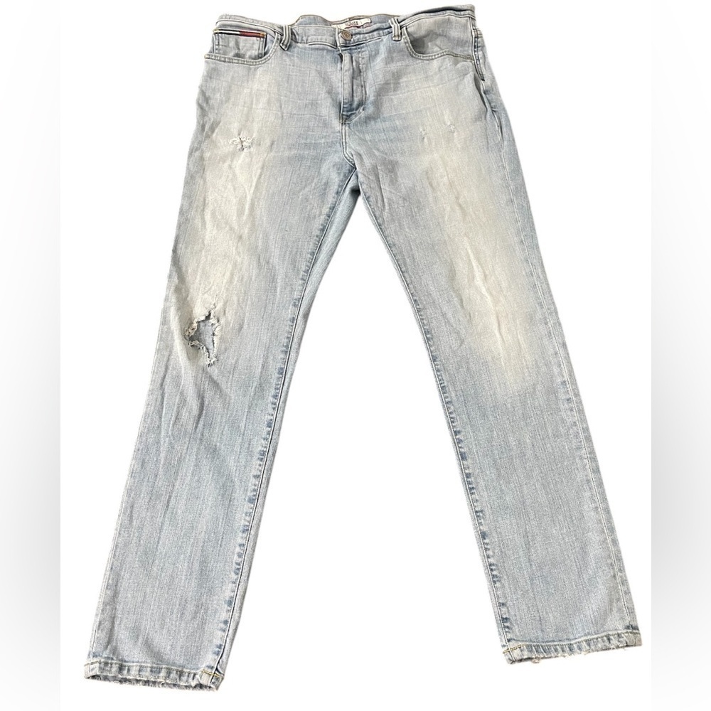 Tommy Hilfiger Denim Rip Blue Jeans Wais 38